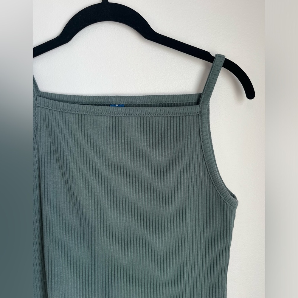 NWOT Square Neck Ribbed Tank Top